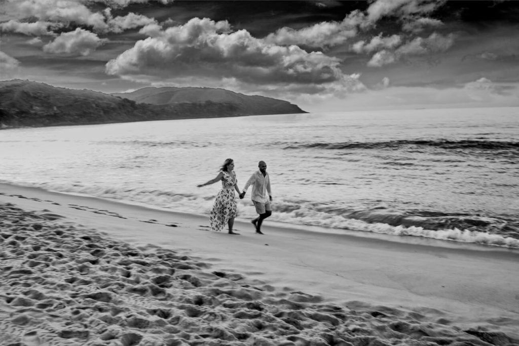 Ensaio de casal na Praia