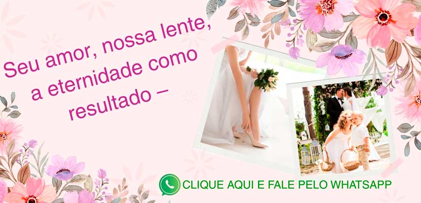 Orçamento de foto e filmagem de casamento pelo Whatsapp